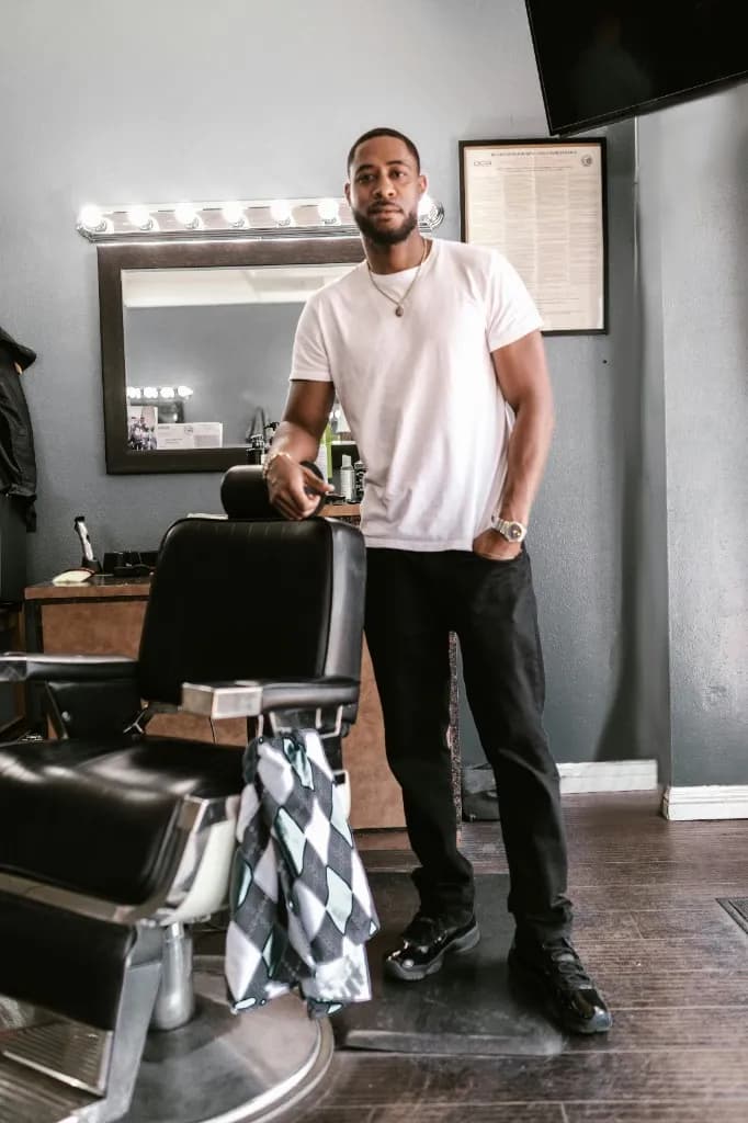 Marcus Johnson, barbershop owner